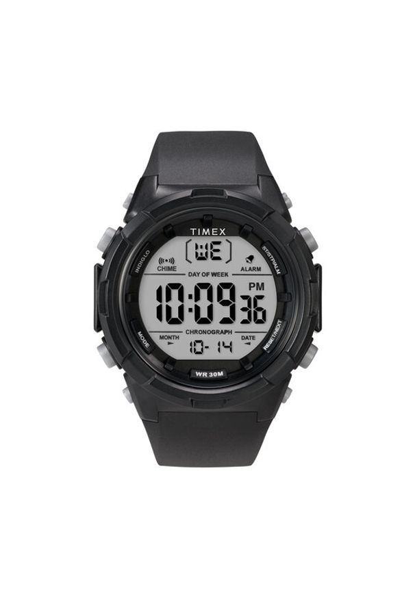 Timex Zegarek Sport Digital TW5M61900 Czarny. Kolor: czarny. Styl: sportowy