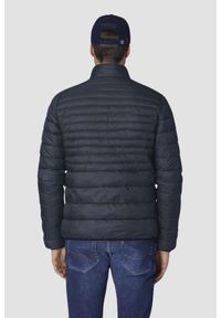 Aeronautica Militare - AERONAUTICA MILITARE Granatowa męska pikowana kurtka JACKET, Rozmiar 54. Kolor: niebieski