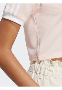 Adidas - adidas Polo Crop Polo Shirt IP3757 Różowy. Typ kołnierza: polo. Kolor: różowy. Materiał: syntetyk #7