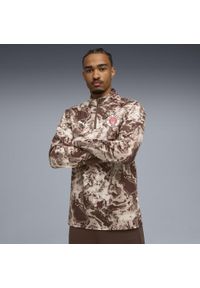 Puma - Męska bluza przedmeczowa FC St. Pauli z zamkiem 1/4 PUMA. Kolor: brązowy, biały, wielokolorowy. Sport: bieganie #2