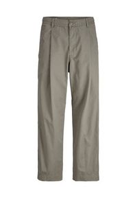 Jack & Jones Spodnie materiałowe Owen Cade 12282385 Zielony Baggy Fit. Kolor: zielony. Materiał: bawełna