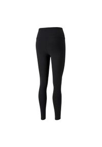 Puma - Legginsy Damskie Z Wysokim Stanem. Stan: podwyższony. Kolor: czarny. Sport: turystyka piesza
