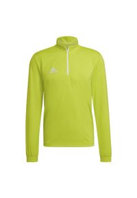 Bluza piłkarska męska Adidas Entrada 22 Training Top. Kolor: żółty. Sport: piłka nożna