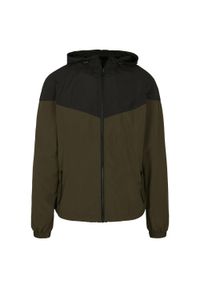 BUILD YOUR BRAND - Dwukolorowa Kurtka Windrunner Unisex Dla Dorosłych. Kolor: wielokolorowy, czarny, zielony