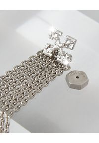 OFF-WHITE - Wiszące kolczyki ze strzałami. Materiał: srebrne. Kolor: srebrny. Wzór: aplikacja #2