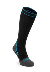 BRIDGEDALE - Skarpety wodoodporne Bridgedale StormSock Mid Knee - black/blue 36-39. Kolor: czarny, niebieski, wielokolorowy