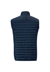 Kurtka puchowa bez rękawów Jako Corporate. Kolor: niebieski. Materiał: puch. Długość rękawa: bez rękawów. Styl: elegancki