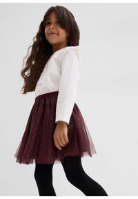 bonprix - Spódniczka mini z tiulu. Kolor: brązowy. Materiał: tiul #2