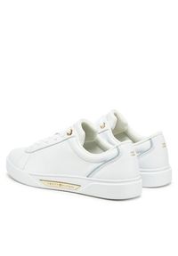 TOMMY HILFIGER - Tommy Hilfiger Sneakersy Chic Court Sneaker FW0FW08642 Biały. Kolor: biały. Materiał: skóra #4