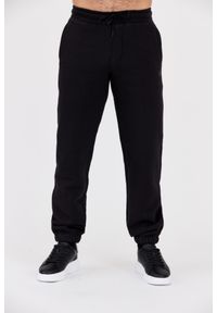 Calvin Klein - CALVIN KLEIN Czarne męskie spodnie dresowe, Rozmiar S. Kolor: czarny. Materiał: dresówka. Wzór: haft #1