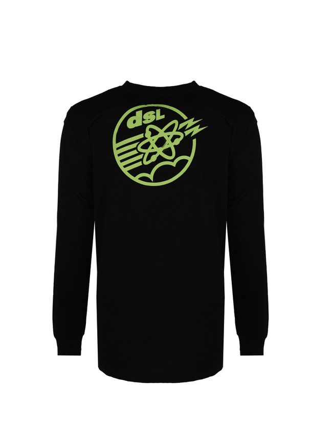 Diesel Longsleeve "Just" | A06768-0GRAM | Mężczyzna | Czarny. Kolor: czarny. Materiał: poliester, bawełna. Długość rękawa: długi rękaw. Długość: długie. Wzór: nadruk, jednolity. Styl: elegancki