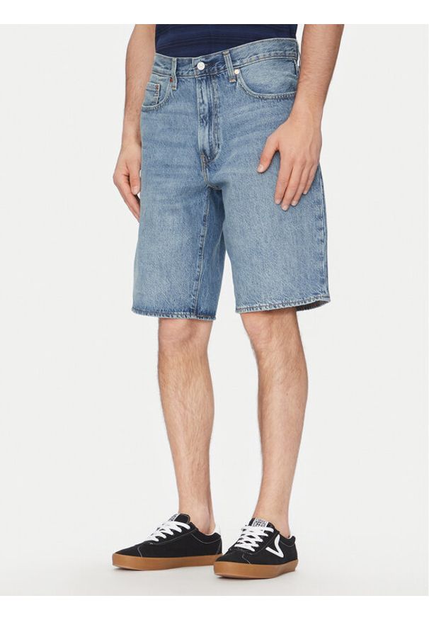 Levi's® Szorty jeansowe 478™ 001JM-0005 Niebieski Baggy Fit. Kolor: niebieski. Materiał: bawełna