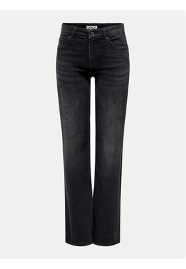 only - ONLY Jeansy Blush 15330779 Czarny Straight Fit. Kolor: czarny