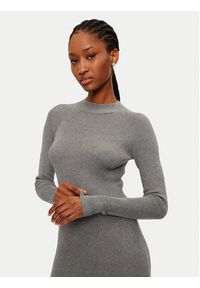 Vero Moda Sukienka dzianinowa Willow 10321939 Szary Slim Fit. Kolor: szary. Materiał: wiskoza #2