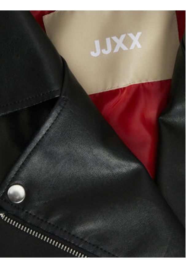 JJXX Kurtka z imitacji skóry Frida 12257725 Czarny Loose Fit. Kolor: czarny. Materiał: skóra