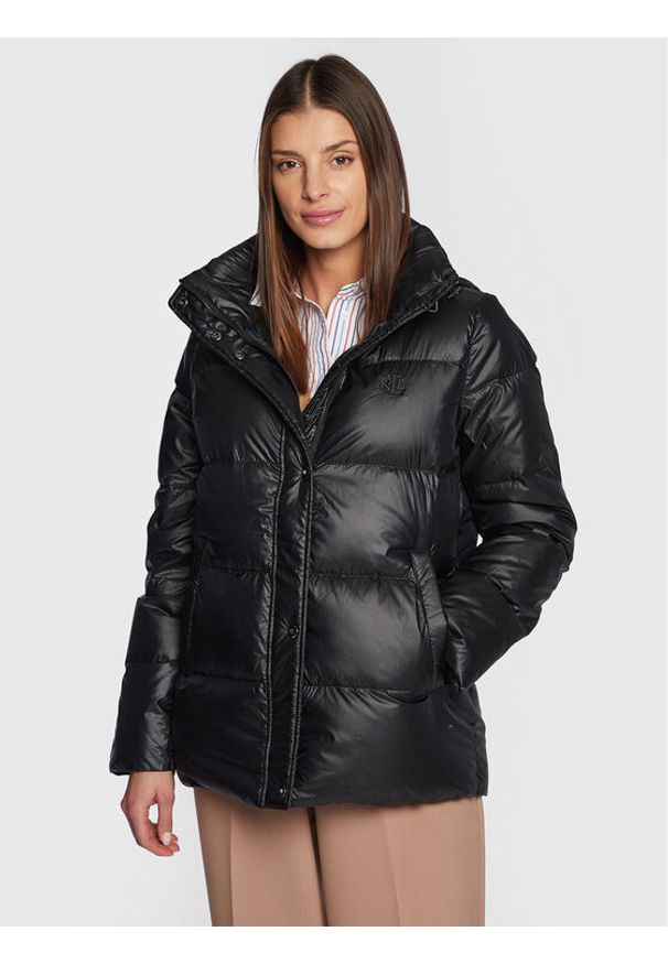 Kurtka puchowa Lauren Ralph Lauren. Kolor: czarny. Materiał: puch