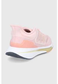Adidas - adidas Buty EQ21 Run kolor różowy. Nosek buta: okrągły. Zapięcie: sznurówki. Kolor: różowy. Sport: bieganie