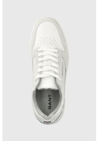 GANT - Gant sneakersy Varzity kolor biały. Nosek buta: okrągły. Zapięcie: sznurówki. Kolor: biały. Materiał: guma. Obcas: na obcasie. Wysokość obcasa: niski
