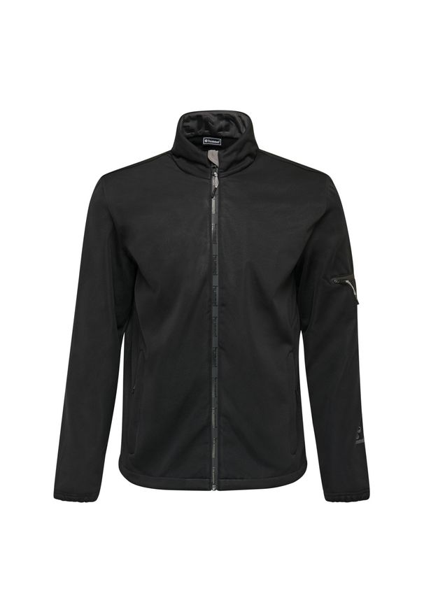 Kurtka do piłki nożnej dla dzieci Hummel North Softshell. Kolor: czarny. Materiał: softshell. Sezon: zima, jesień. Sport: piłka ręczna