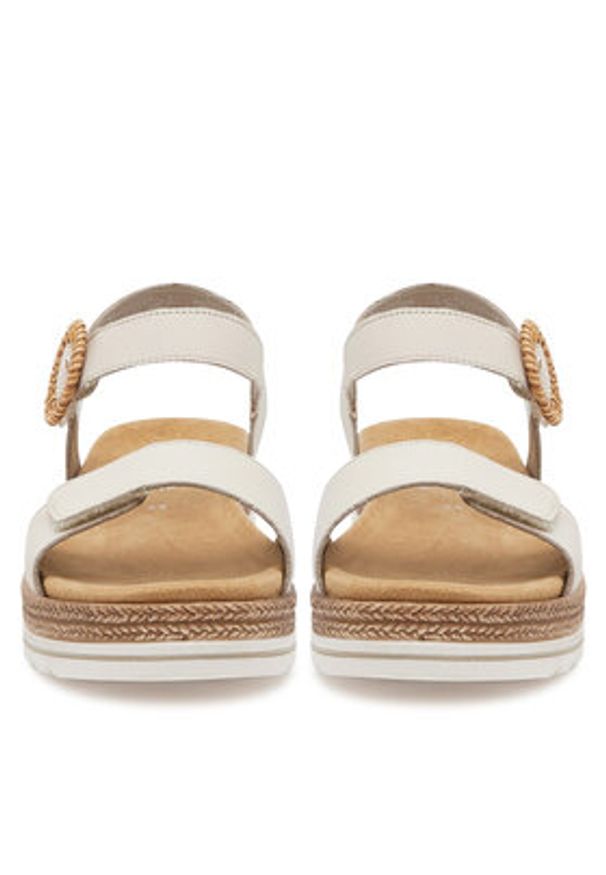 Remonte Sandały CEO-D0Q52-60 Écru. Kolor: kremowy. Materiał: skóra