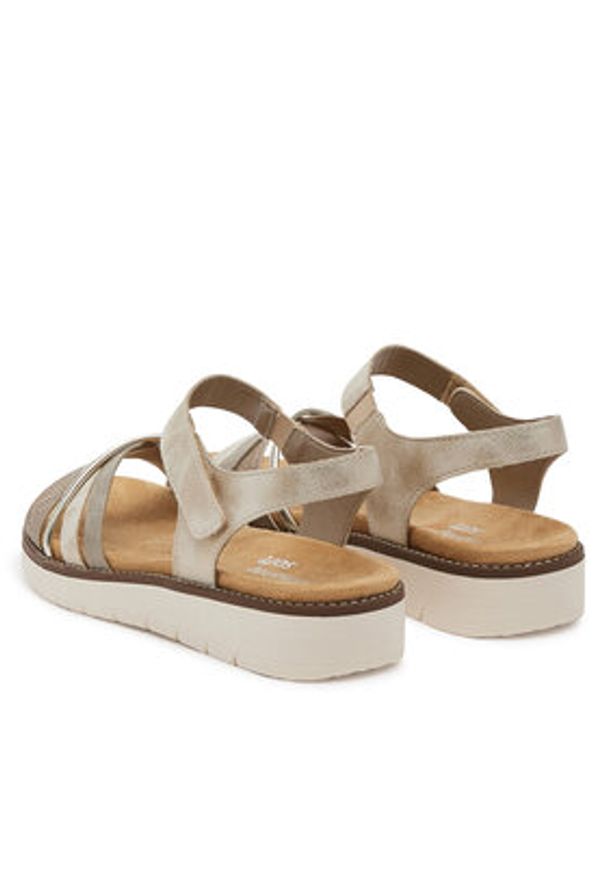 Remonte Sandały D2058-90 Srebrny. Kolor: srebrny. Materiał: syntetyk