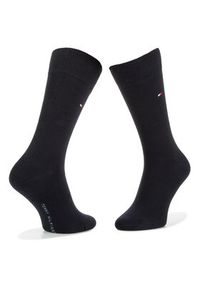 TOMMY HILFIGER - Tommy Hilfiger Skarpety długie 371111 Granatowy. Kolor: niebieski. Materiał: materiał #2