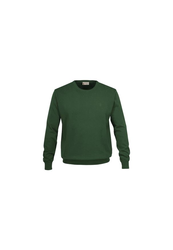 Lumberjack - Bluza męska LUMBERJACK PULLOVER CREW NECK OVERDYED. Kolor: zielony