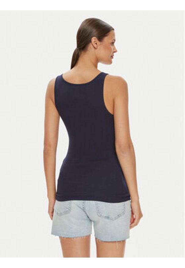 GAP - Gap Top 418366-08 Granatowy Regular Fit. Kolor: niebieski. Materiał: bawełna, syntetyk