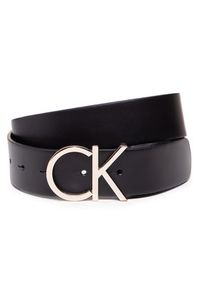 Calvin Klein Pasek Damski Ck Adj.Logo Belt 3.5Cm K60K602141 Czarny. Kolor: czarny. Materiał: skóra #2