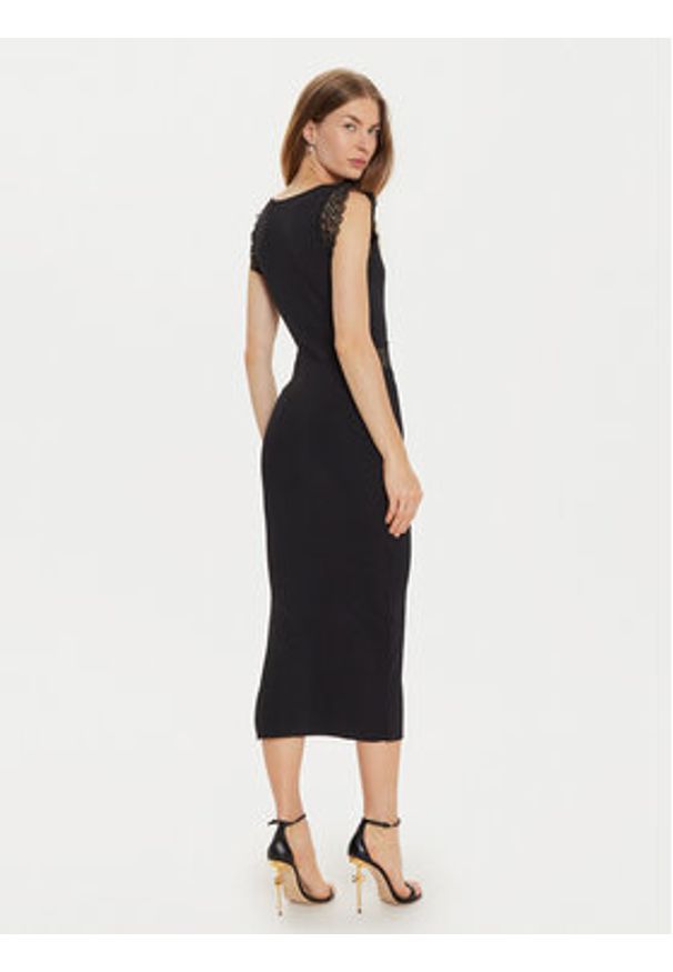 Morgan Sukienka dzianinowa 242-RMYA Czarny Slim Fit. Kolor: czarny. Materiał: syntetyk