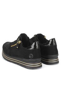 Remonte Sneakersy D1316-01 Czarny. Kolor: czarny. Materiał: materiał #4
