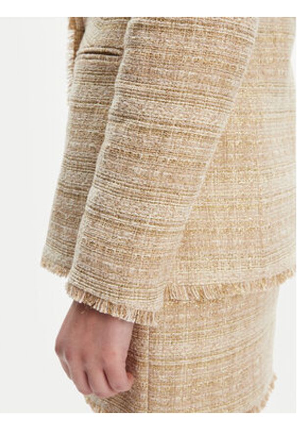 Marciano Guess Marynarka 5GGN15 7302A Beżowy Regular Fit. Kolor: beżowy. Materiał: bawełna