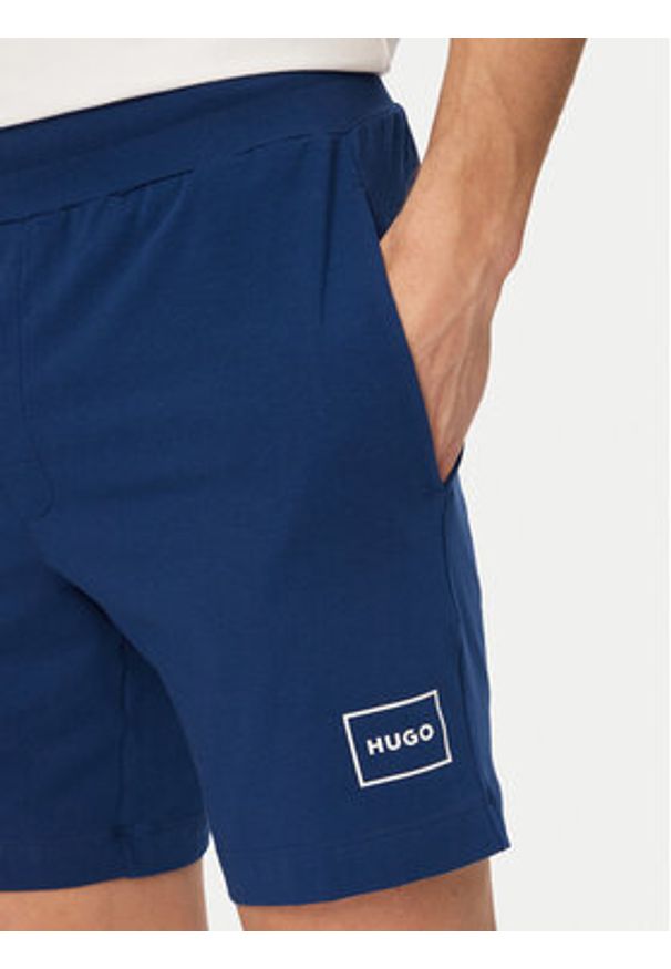 Hugo - HUGO Szorty sportowe Laze 50525247 Granatowy Regular Fit. Kolor: niebieski. Materiał: bawełna. Styl: sportowy