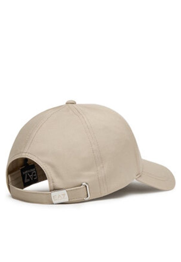 EA7 Emporio Armani Czapka z daszkiem 7X000005 AF11989 M6083 Beżowy. Kolor: beżowy. Materiał: materiał, bawełna