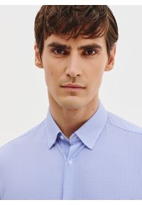 Pako Lorente - PAKO LORENTE - Dzianinowa koszula męska w pepitkę. Materiał: dzianina. Długość rękawa: długi rękaw. Długość: długie. Sezon: wiosna #8