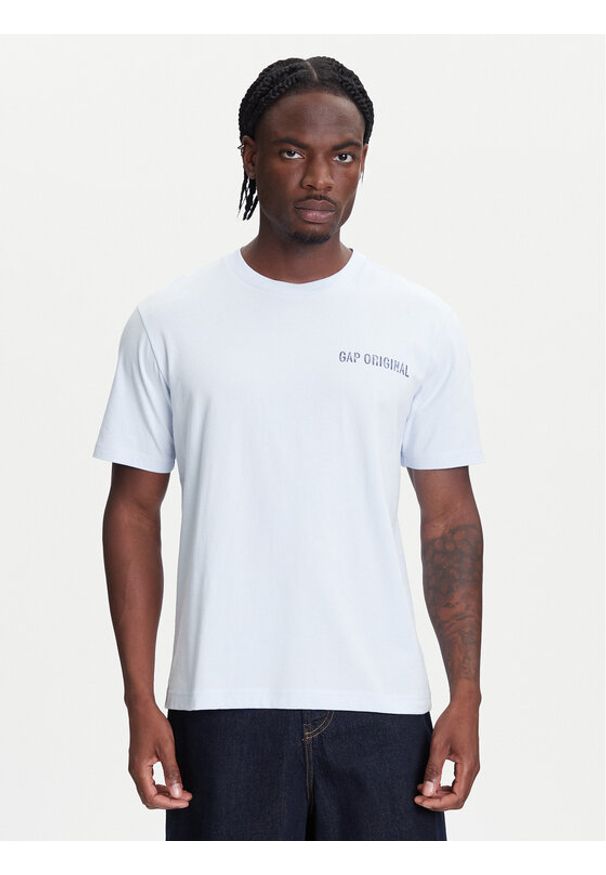 GAP - Gap T-Shirt 768925-01 Niebieski Regular Fit. Kolor: niebieski. Materiał: bawełna