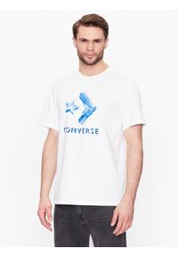 Converse T-Shirt Crystallized Star Chevron 10024596-A02 Biały Standard Fit. Kolor: biały. Materiał: bawełna
