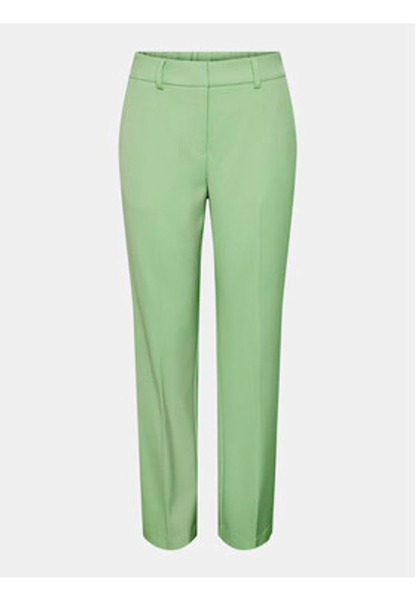 YAS Spodnie materiałowe Likka 26030744 Zielony Regular Fit. Kolor: zielony. Materiał: syntetyk