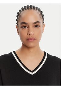 Liu Jo Sport Sweter TF5229 MS59L Czarny Regular Fit. Kolor: czarny. Materiał: syntetyk. Styl: sportowy #5