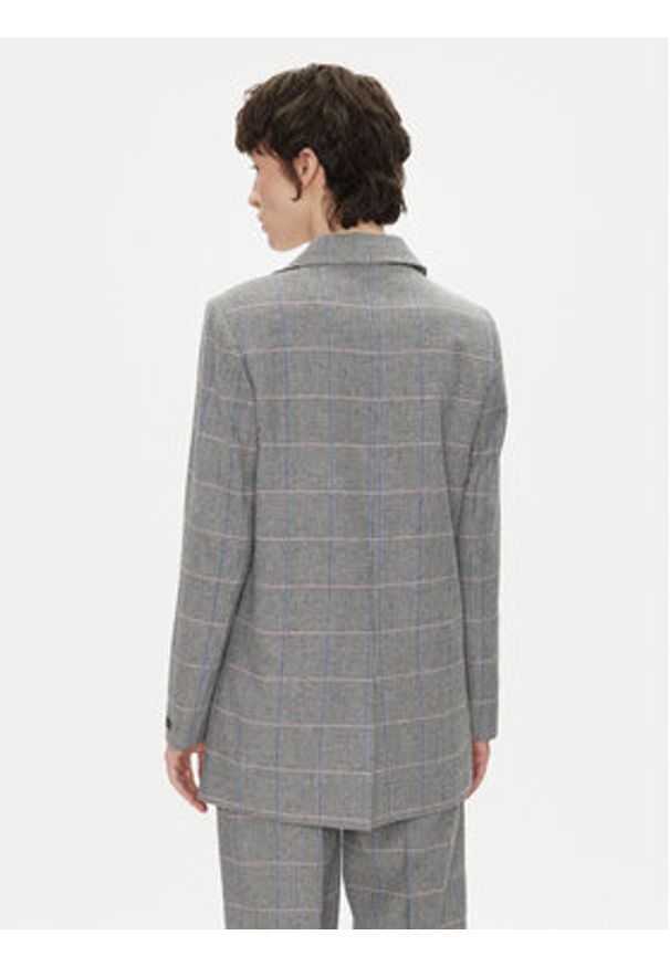 Pepe Jeans Marynarka Flavia PL402503 Szary Regular Fit. Kolor: szary. Materiał: syntetyk