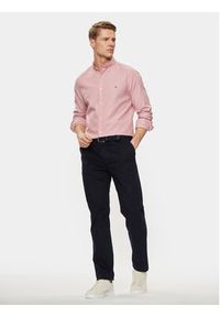 TOMMY HILFIGER - Tommy Hilfiger Koszula MW0MW33782 Różowy Slim Fit. Kolor: różowy. Materiał: bawełna #3
