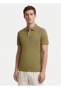 GANT - Gant Polo Shield 2210 Zielony ciemny Regular Fit. Typ kołnierza: polo. Kolor: zielony. Materiał: bawełna #1