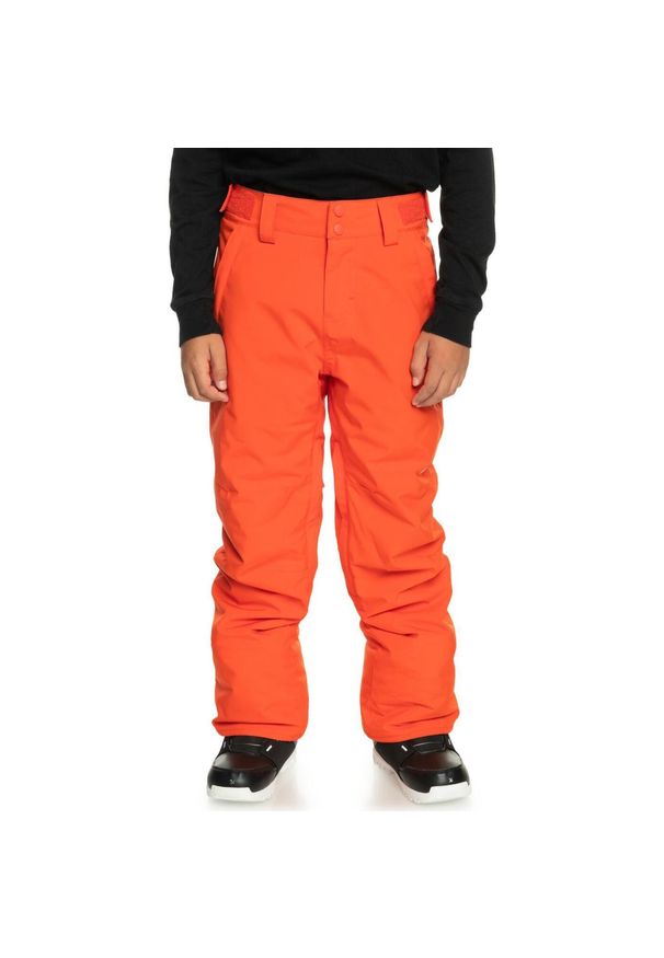 Spodnie snowboardowe dziecięce Quiksilver Estate Youth. Kolor: pomarańczowy. Materiał: poliester. Sezon: zima. Sport: snowboard
