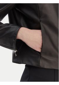 Hugo - HUGO Kurtka skórzana Lasari 50555743 Czarny Regular Fit. Kolor: czarny. Materiał: skóra #5