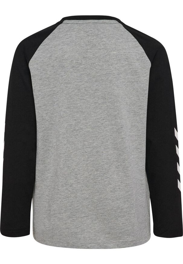 Koszulka z długim rękawem i dziecięcym logo Hummel. Kolor: szary. Długość rękawa: długi rękaw. Długość: długie. Sport: piłka ręczna