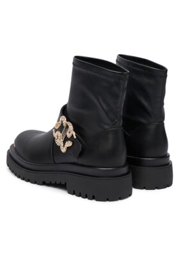 Just Cavalli Botki 79RA3S95 ZSS76 Czarny. Kolor: czarny. Materiał: skóra