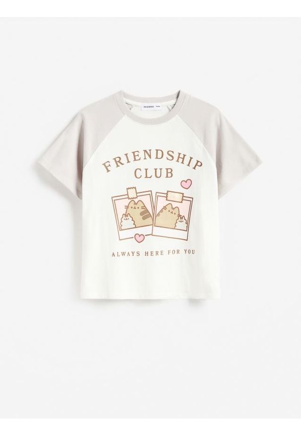 Reserved - T-shirt Pusheen - wielobarwny. Materiał: bawełna