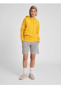 Bluza sportowa z kapturem damska Hummel Go Cotton Hoodie Woman. Typ kołnierza: kaptur. Kolor: pomarańczowy, żółty, wielokolorowy
