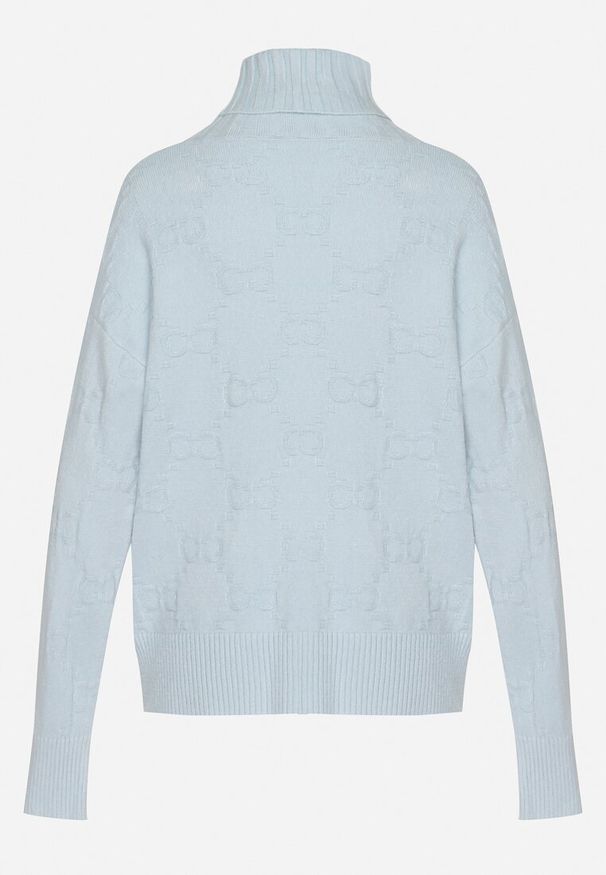 Born2be - Jasnoniebieski Klasyczny Golf Savera. Okazja: na co dzień. Typ kołnierza: golf. Kolor: niebieski. Materiał: jeans. Długość rękawa: długi rękaw. Długość: długie. Styl: klasyczny