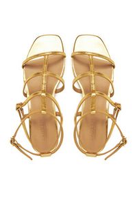 Lauren Ralph Lauren - LAUREN RALPH LAUREN Sandały 802978208001 Złoty. Kolor: złoty. Materiał: skóra